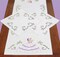 DIY Jack Dempsey Colonial Lady Flowers Stamped Embroidery Scarf & Doily Set